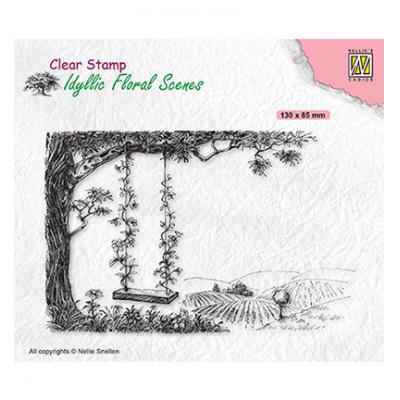 Nellie's Choice Clear Stamp - Tree With Swing